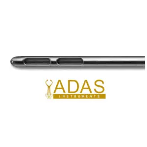 Two Hole Liposuction Cannula – Inline Bi-Port Fat Aspiration Cannula