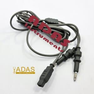 Bipolar Cable for Forceps European Connector, Reusable | 3 meters (10 feet) cable length for optimal OR reach and maneuverability