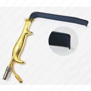 TEBBETS Breast Augmentation Retractor Fiber Optic and Suction Insulated