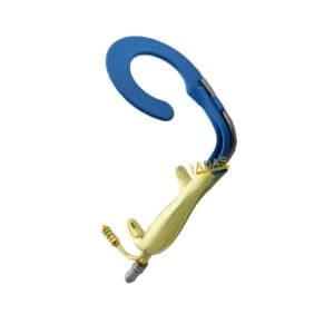 Insulated C Circular Breast Retractor | Electrosurgical Safety Coating | Fiber Optic & Suction