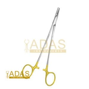 Micro Vascular Needle Holder Tungsten Carbide 18cm – Smooth & Serrated Jaws